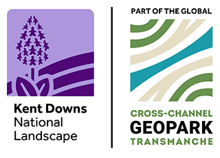 Kent Downs + Geopark logo